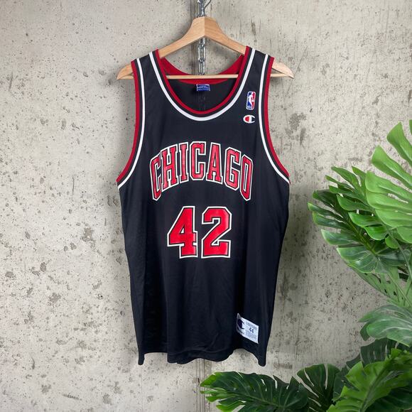 Chicago Bulls Vintage Elton Brand Away Sz 44 Large Champion #42 Jersey - Picture 1 of 3